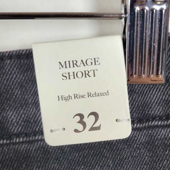 Rolla's Mirage High Rise Denim Shorts Stone Black Size 32 Free People - Picture 10 of 10